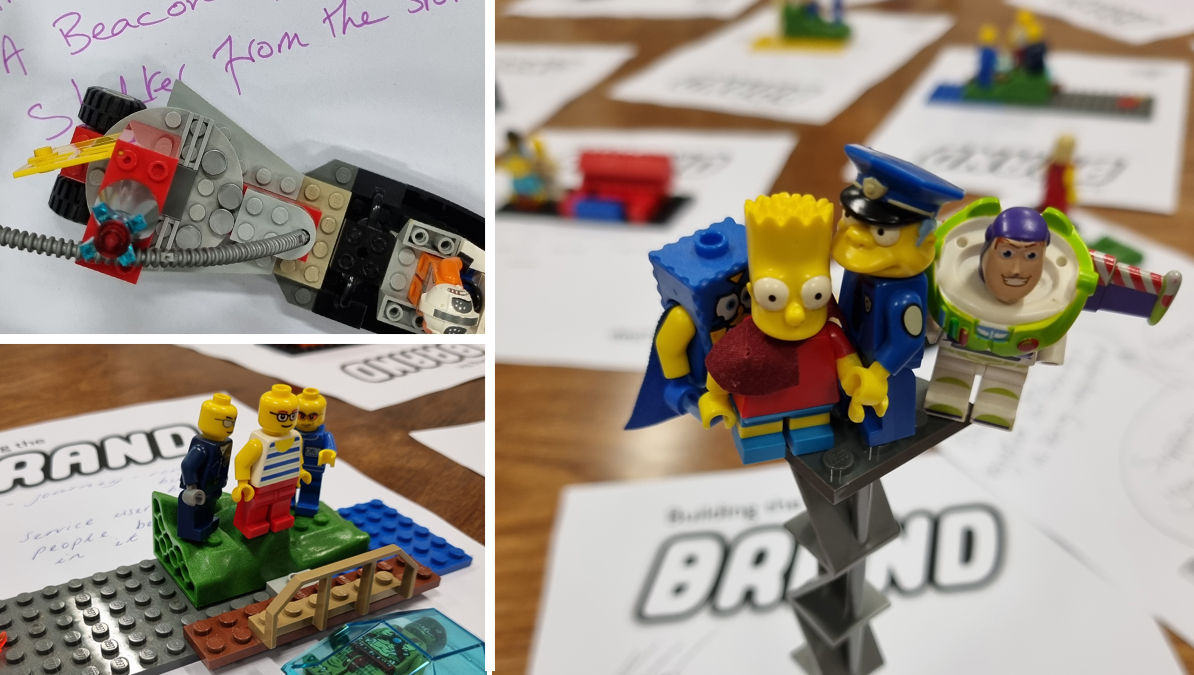 Creating with Clients at our Lego Workshop